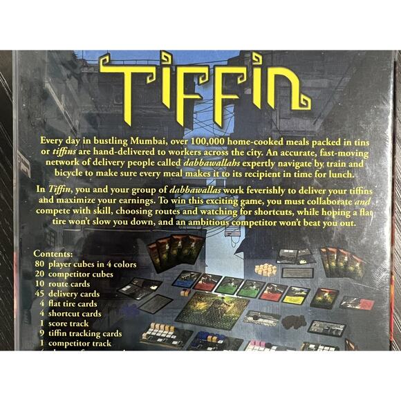 Tiffin Board Game by Jonathan Hager 2016 Rio Grande Games, New and Sealed - Picture 3 of 7